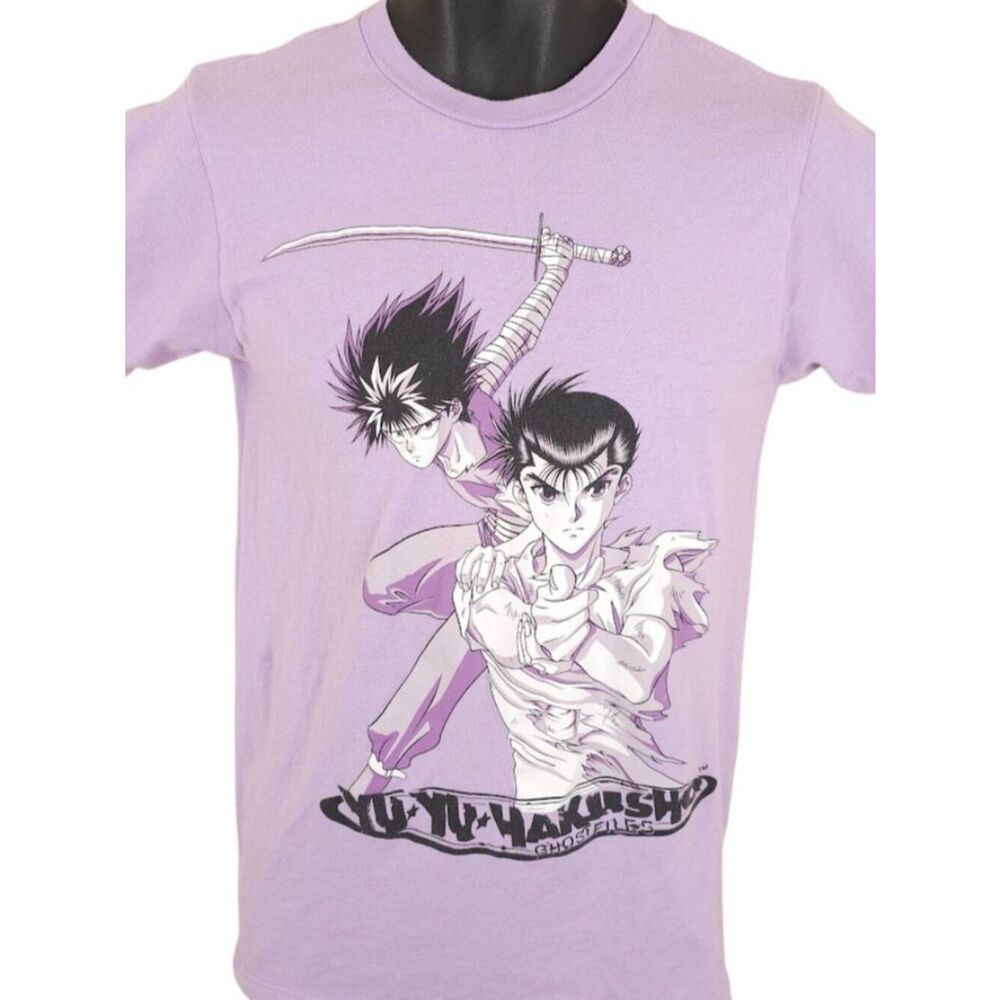 Yu Yu Hakusho T Shirt Mens Size Small Purple Ghost Files Japanese Manga Series